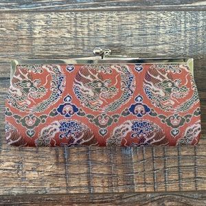 🐲Rare🐲Antique Vintage Dragon Print Cosmetic Case